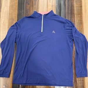 Rhoback Blue Quarter-Zip Pullover